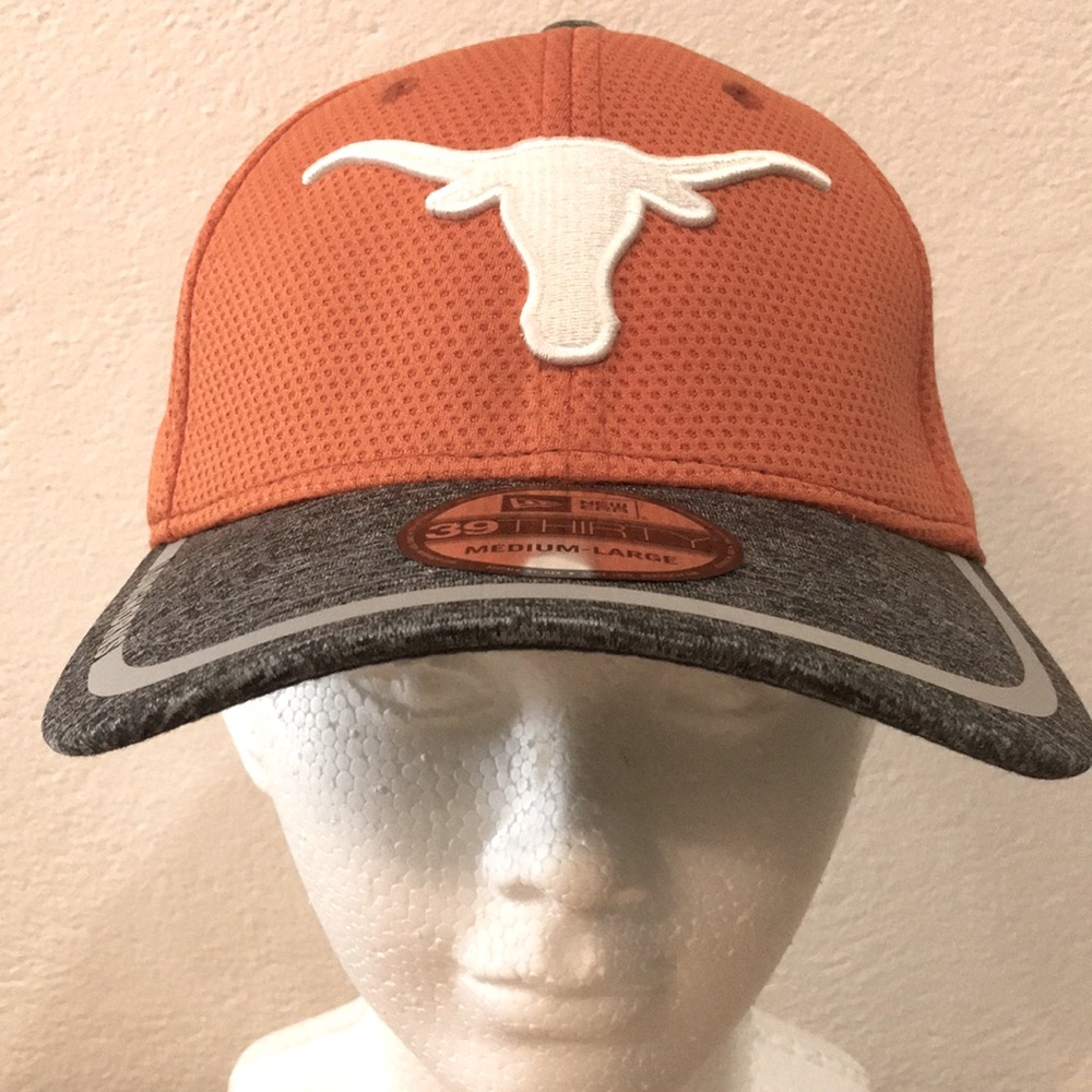 University of Texas Longhorns cap/hat by New Era 39thirty orange in color,